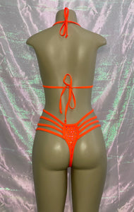 Three String Bikini Orange