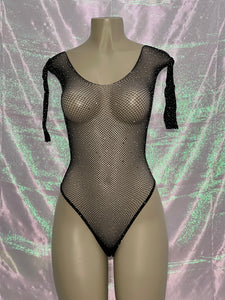 Fishnet Bodysuit Black