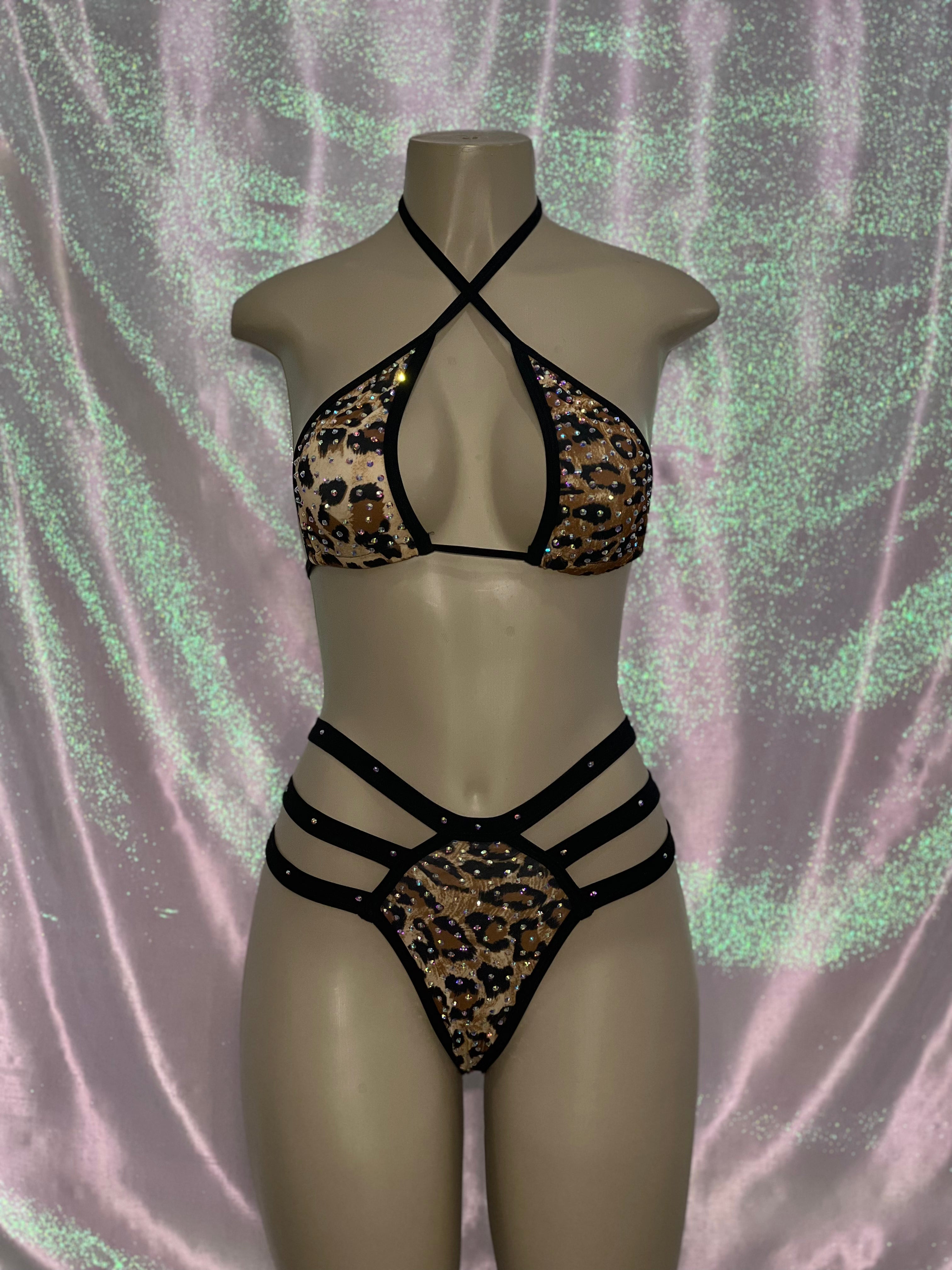 Three String Bikini Cheetah